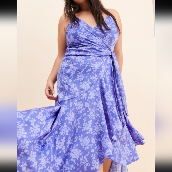 Anthropologie Dresses & Skirts - Anthropologie En Elly Floral Ruffled Wrap Dress